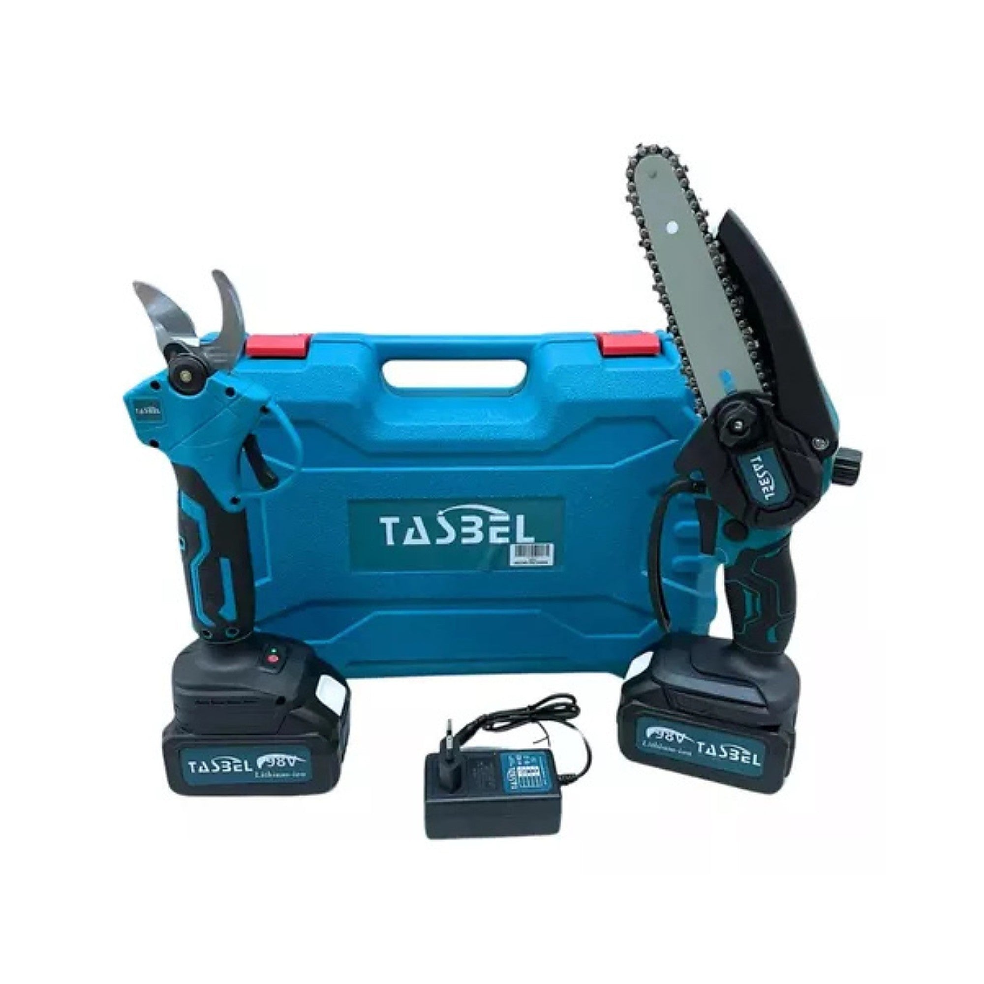 Kit Poda TASBEL: Tijera + Mini Motosierra + Extensión — kit