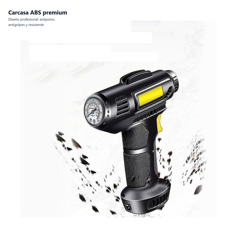 Compresor de Aire con Barómetro — carcasa ABS