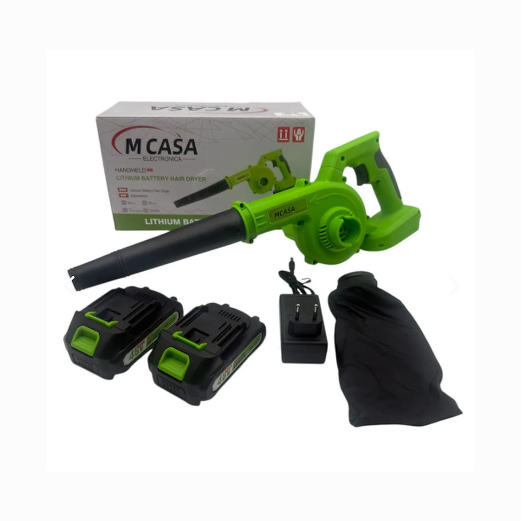 Soplador Aspiradora MCASA 48V 2 en 1 (2 Baterías) — kit completo caja