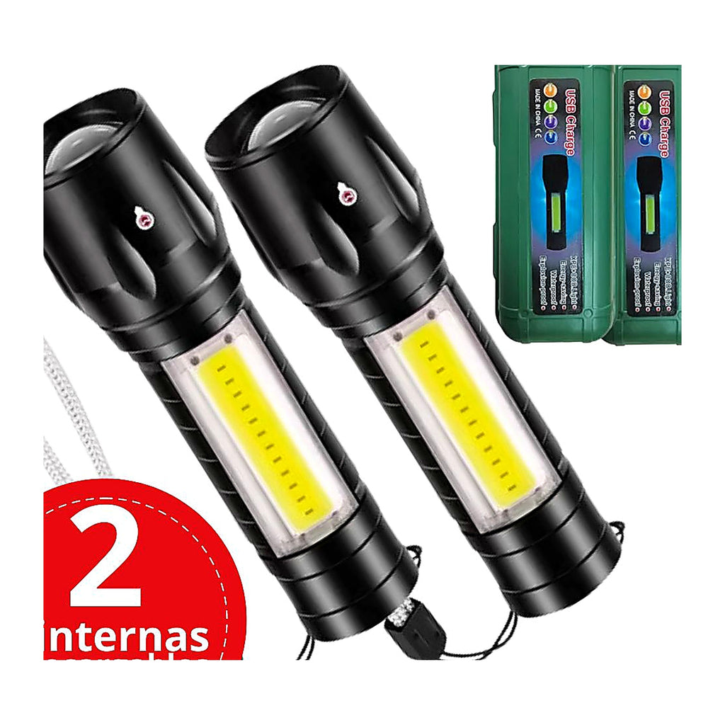 Pack 2 Mini Linternas LED Recargables — foto principal