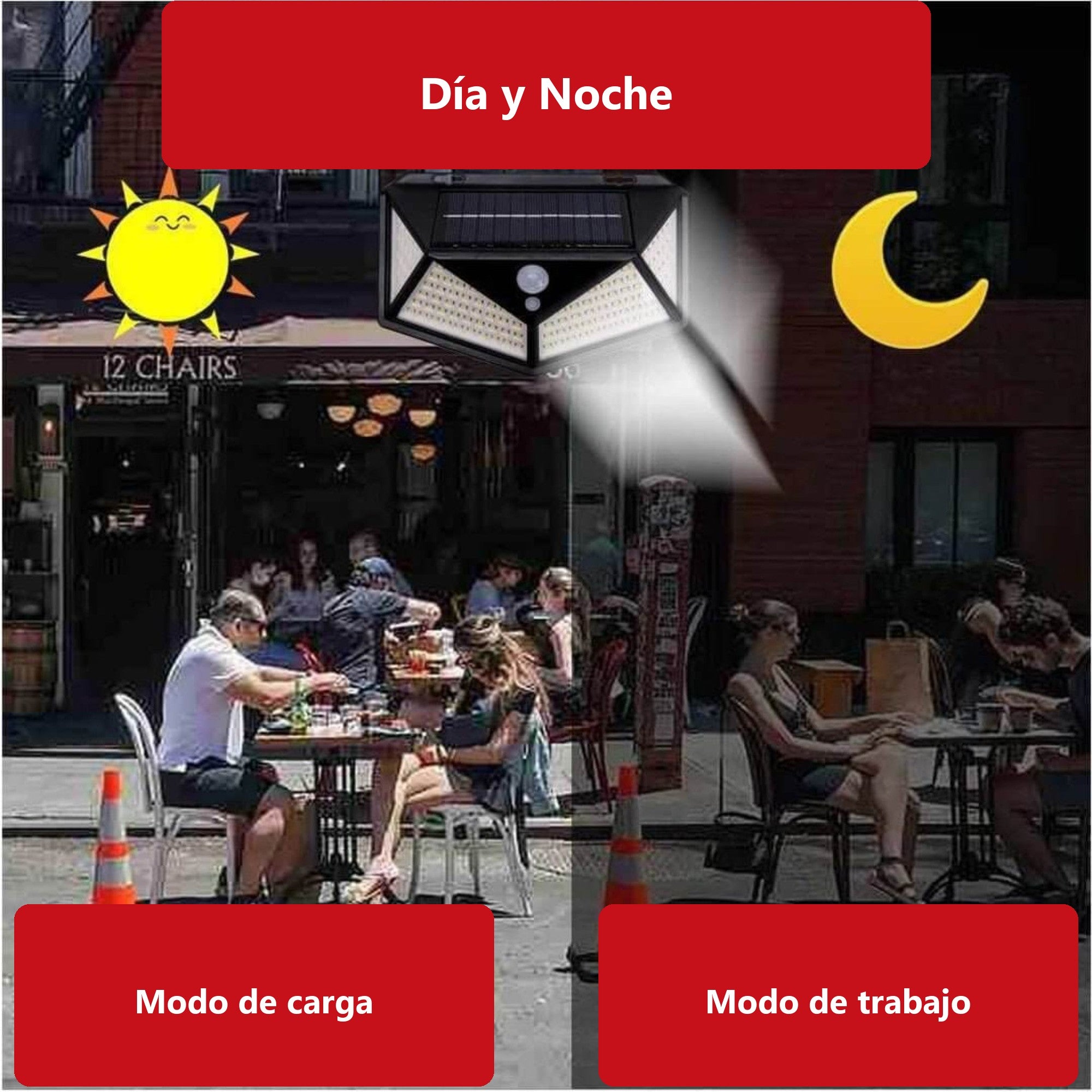 Día y noche: modo de carga y modo de trabajo