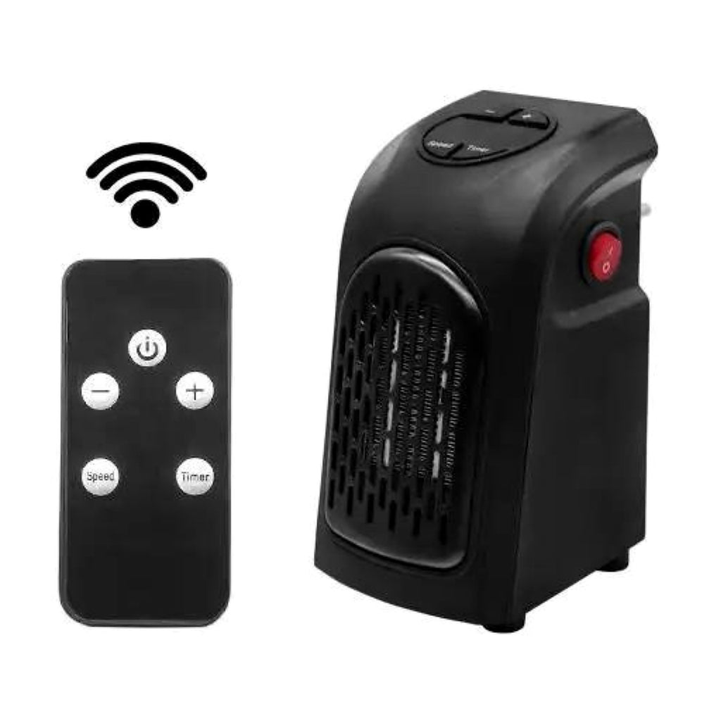 Mini Calentador PTC Enchufe + Control Remoto — con control remoto
