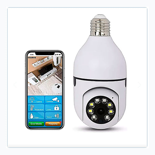 Cámara Foco E27 WiFi Panorámica HD — vista 2