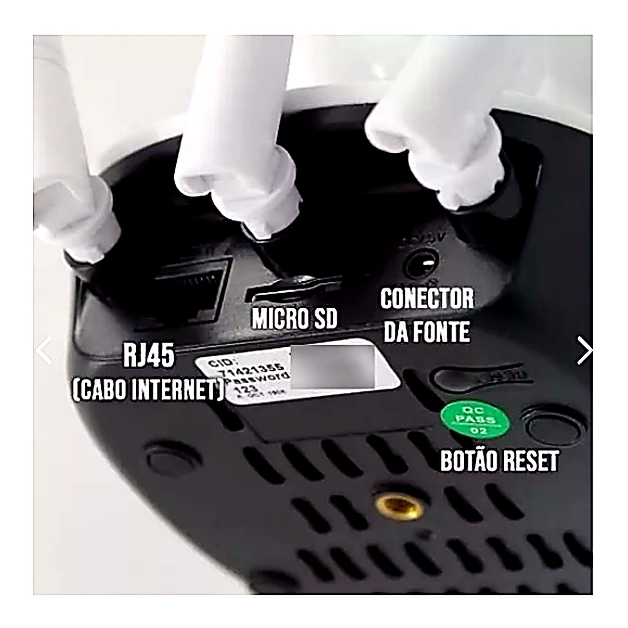 Cámara IP Interior WiFi 360° 3 Antenas — vista 3