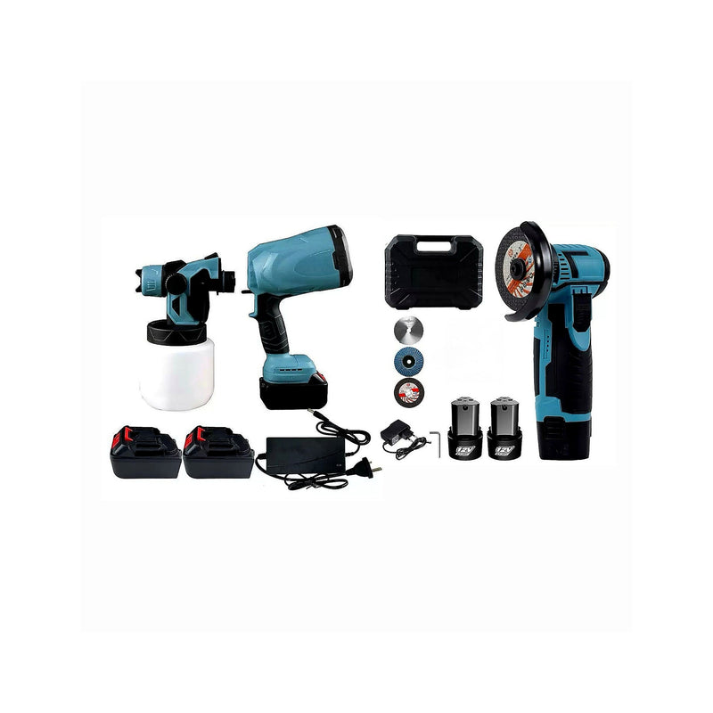 Kit Pulverizador de Pintura + Soplador + Amoladora — galería 01
