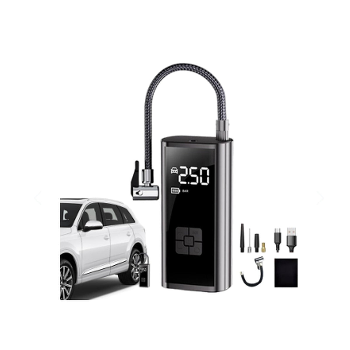 Compresor Eléctrico 12V Portátil Digital — galería 01