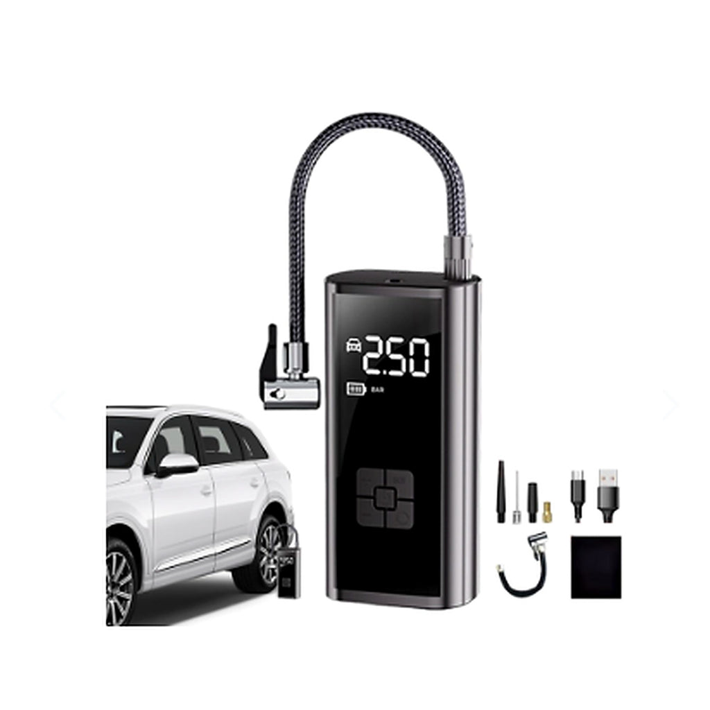 Compresor Eléctrico 12V Portátil Digital — kit completo
