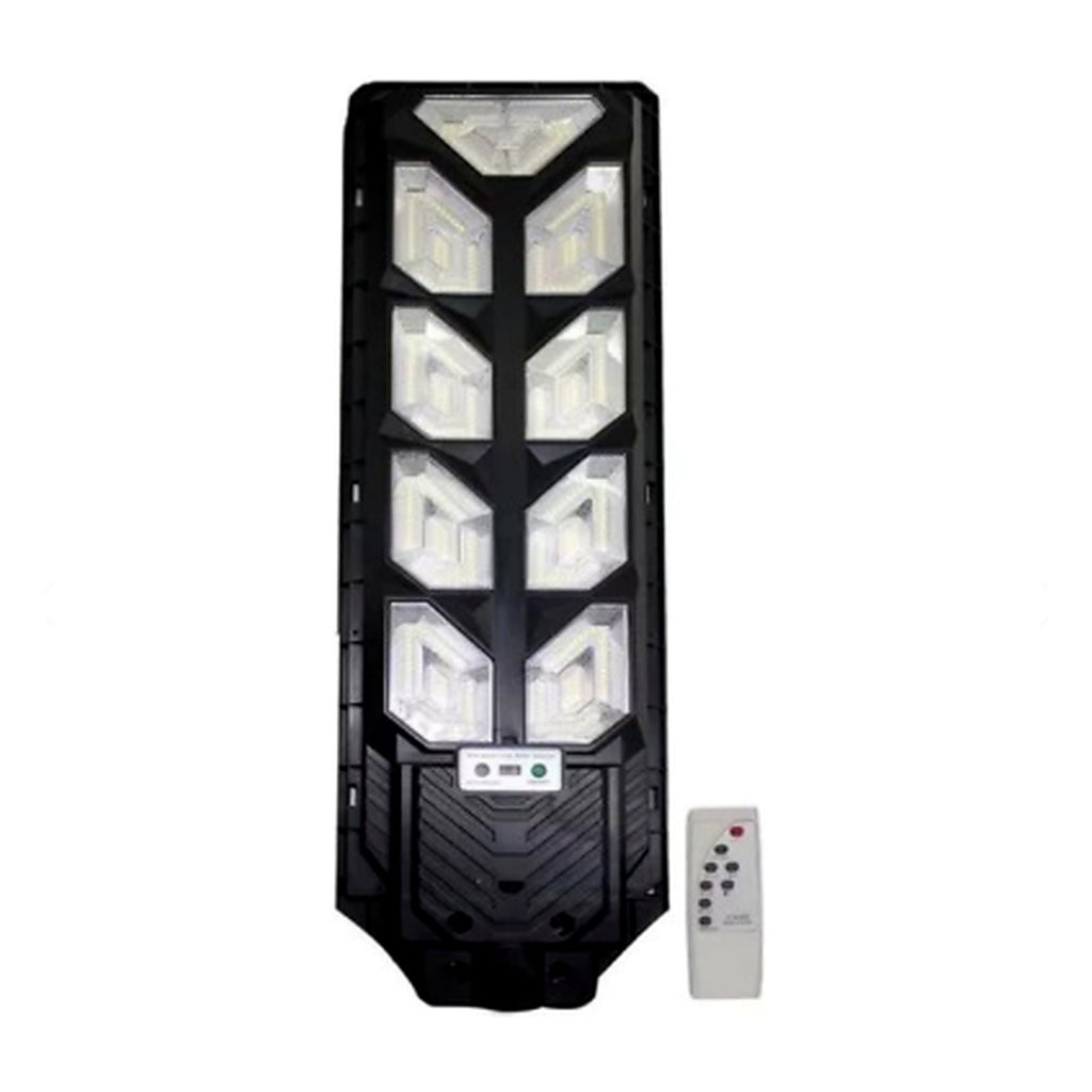 Foco Solar Grande 700W con Control Remoto — frente y control remoto