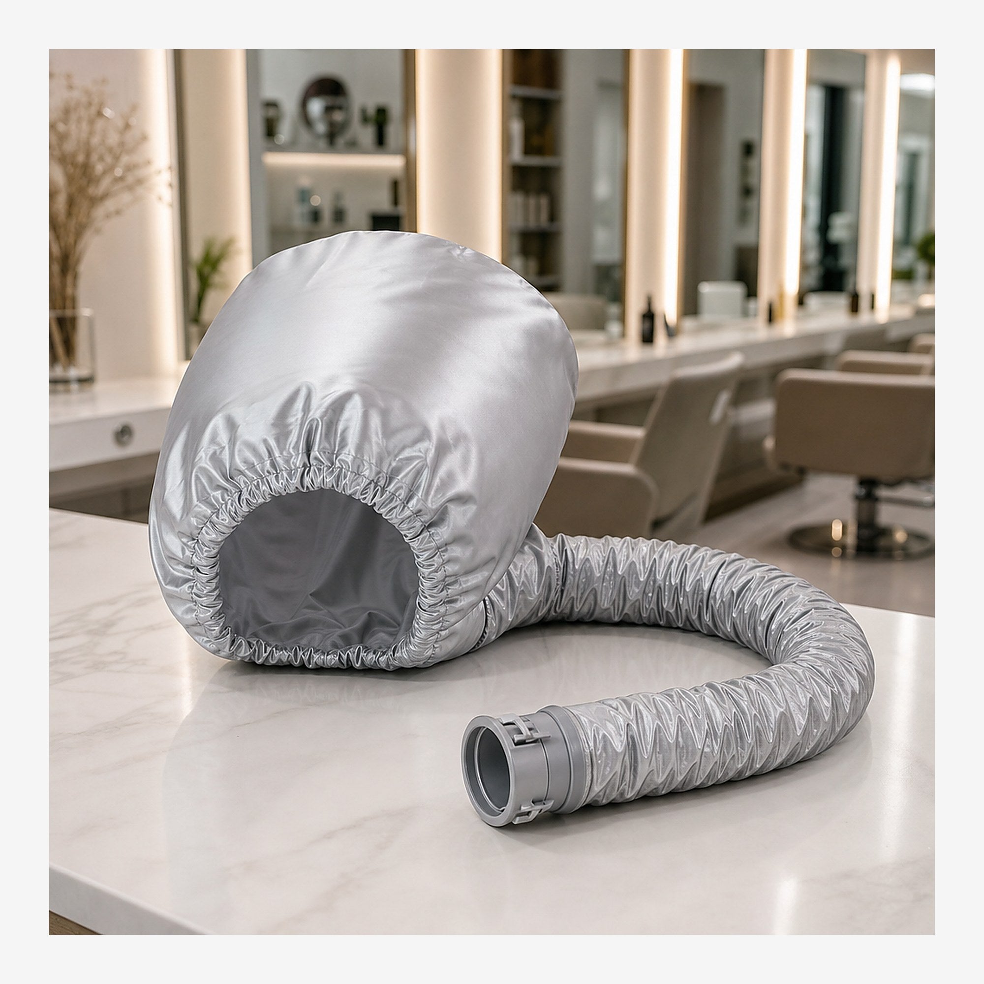 Gorro térmico — ambiente peluquería