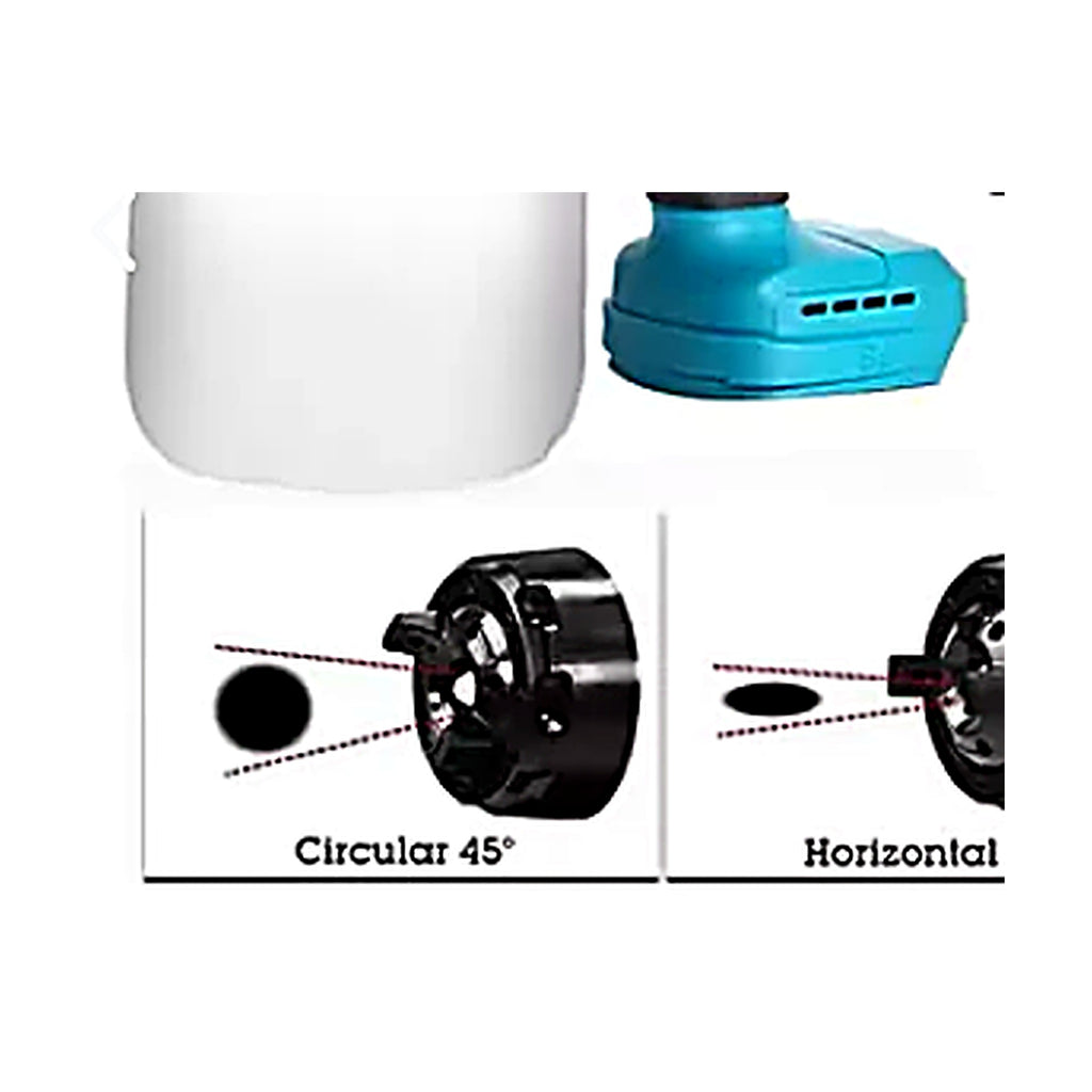 Pistola de Pintura Inalámbrica Compatible Makita — patrones de pulverizado