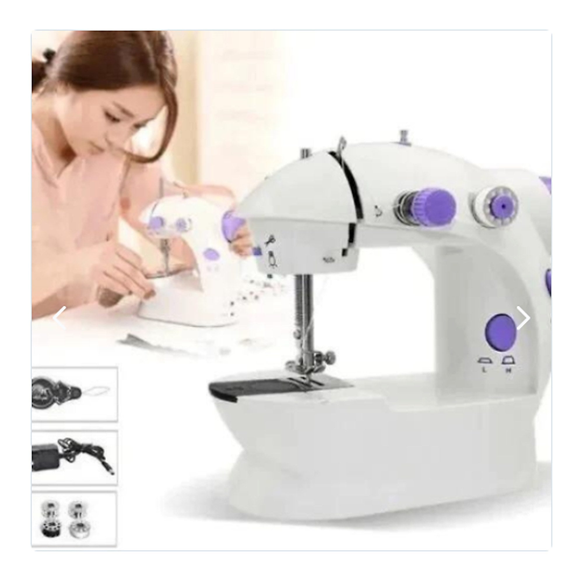 Máquina de Coser Portátil Mini 2 Velocidades — foto principal