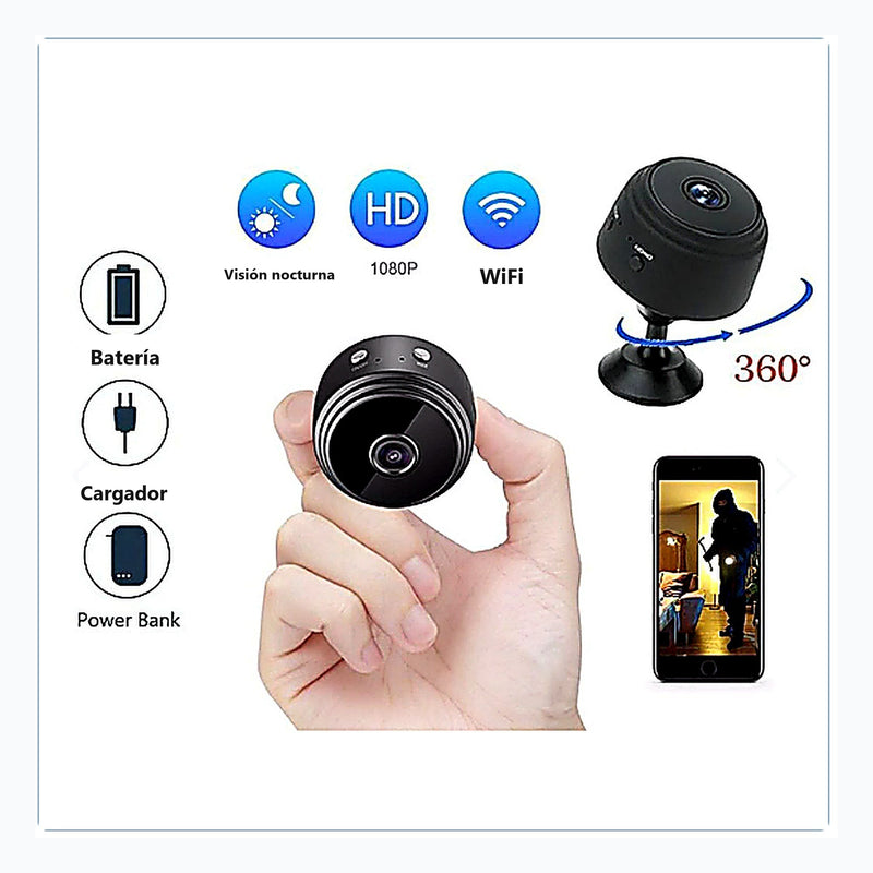 Mini Cámara Espía A9 WiFi — vista 2