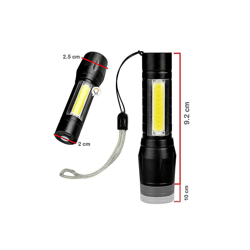 Mini Linterna Táctica LED Recargable USB — galería 01