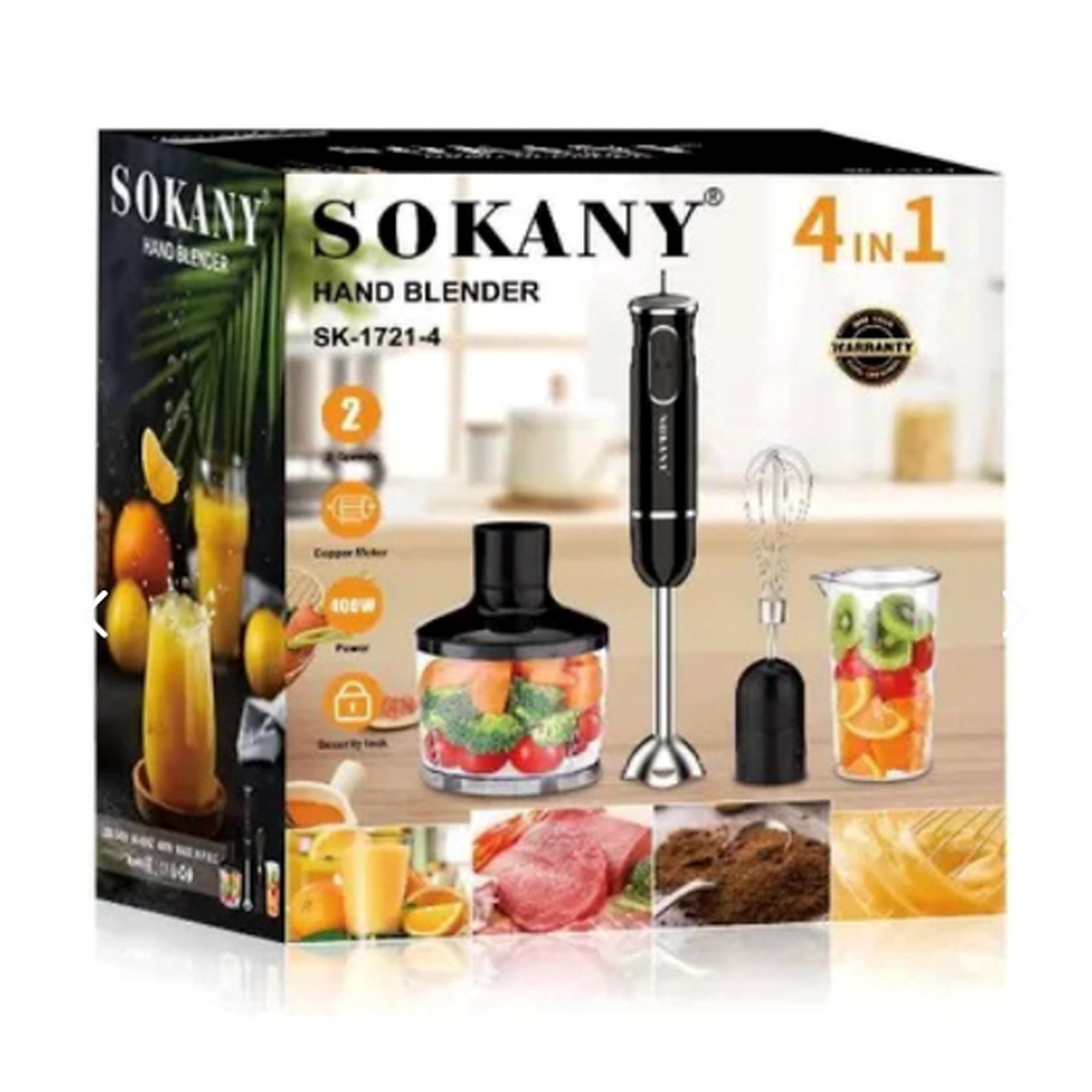 Mixer de Mano 4 en 1 SOKANY 400W — foto principal kit