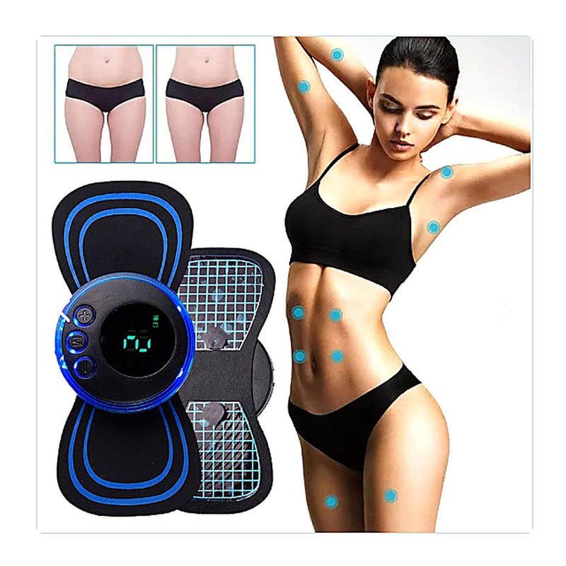 Mini Masajeador EMS Portátil con Parche de Gel — zonas de uso