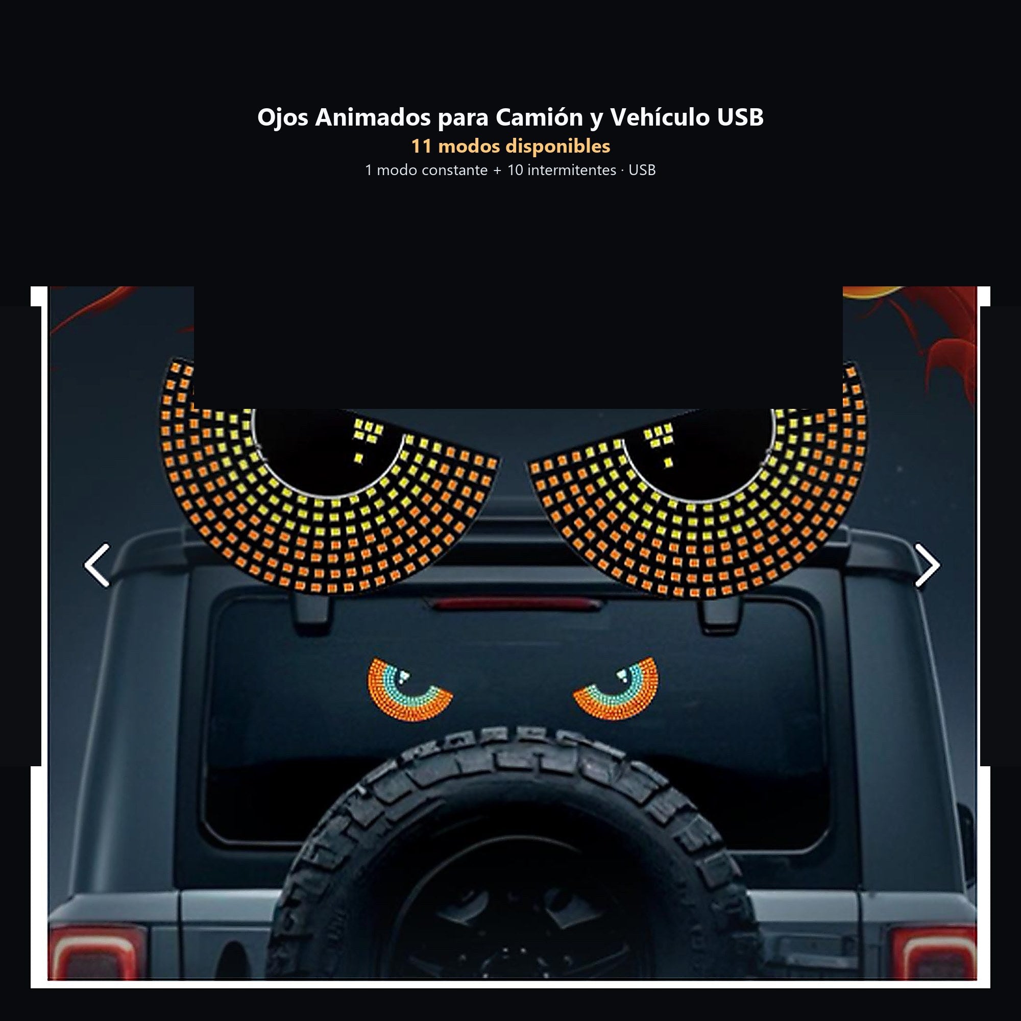 Ojos Animados para Camión y Vehículo USB — en camión / vehículo