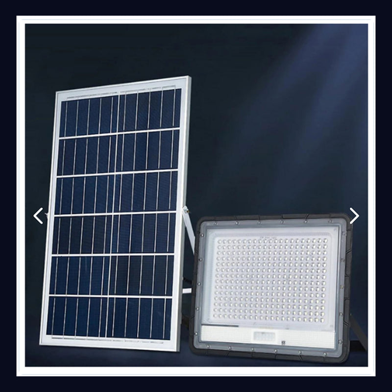 Proyector LED Solar 60W + Panel Separado — panel + reflector